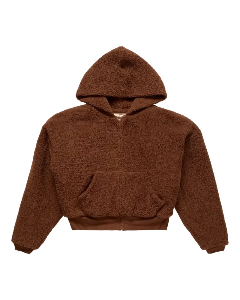 ERL Fleecejacke mit Reißverschluss - Braun Braun