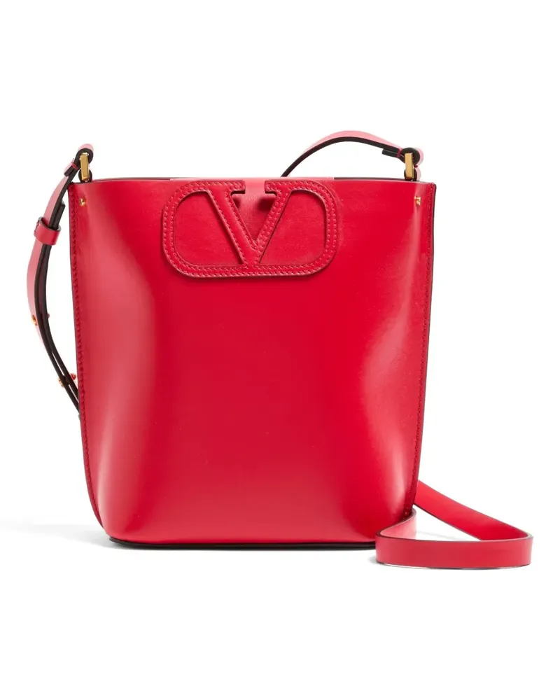 Valentino Garavani Fill Me calfskin bucket bag - Rot Rot