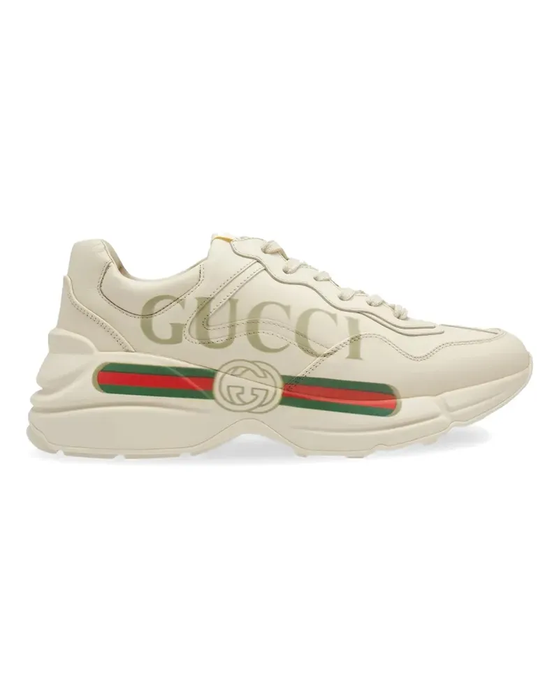 Gucci Rhyton logo sneakers - Nude Nude