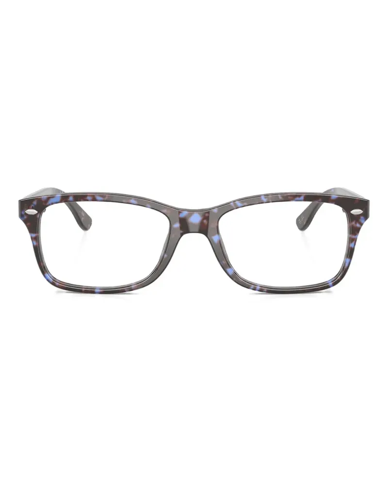 Ray Ban Eckige Brille in Schildpattoptik - Grau Grau