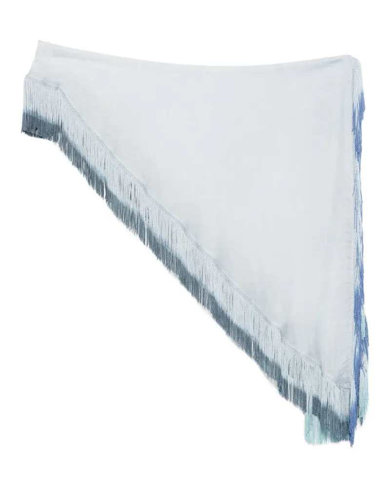 Faliero Sarti fringed scarf - Blau Blau