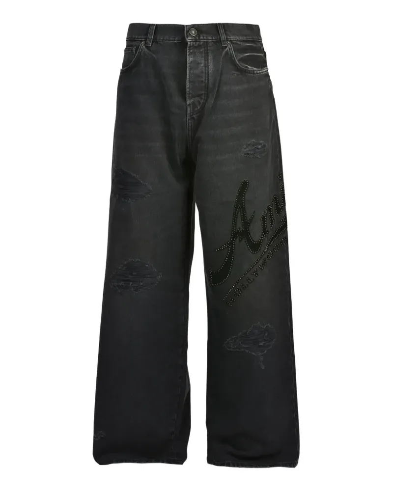 Amiri Jeans mit Nieten - Schwarz Schwarz