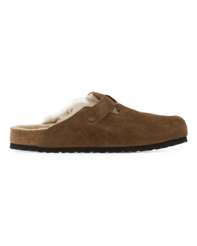 Birkenstock Boston Mules aus Shearling - Braun Braun