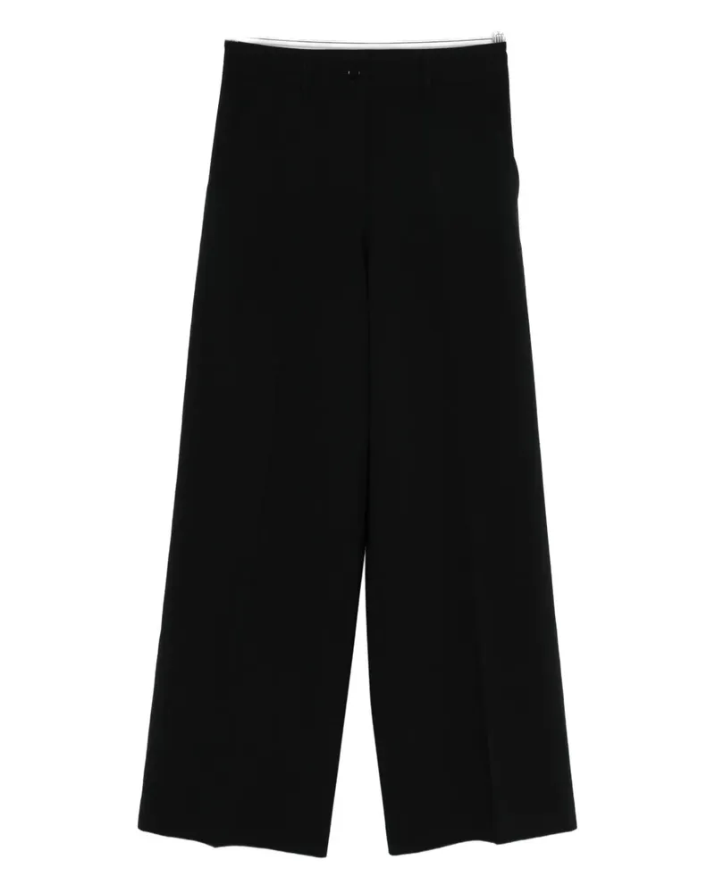 ASPESI high-waisted palazzo trousers - Schwarz Schwarz
