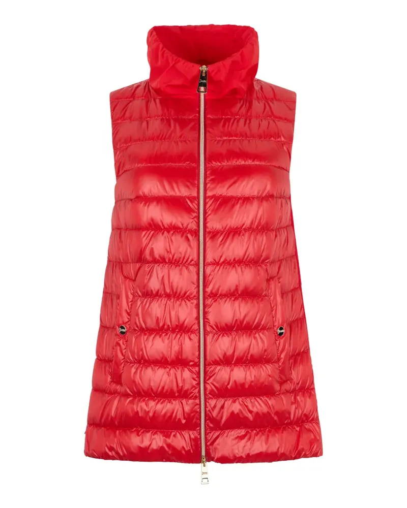 Herno zip-fastening high-neck sleeveless jacket - Rot Rot