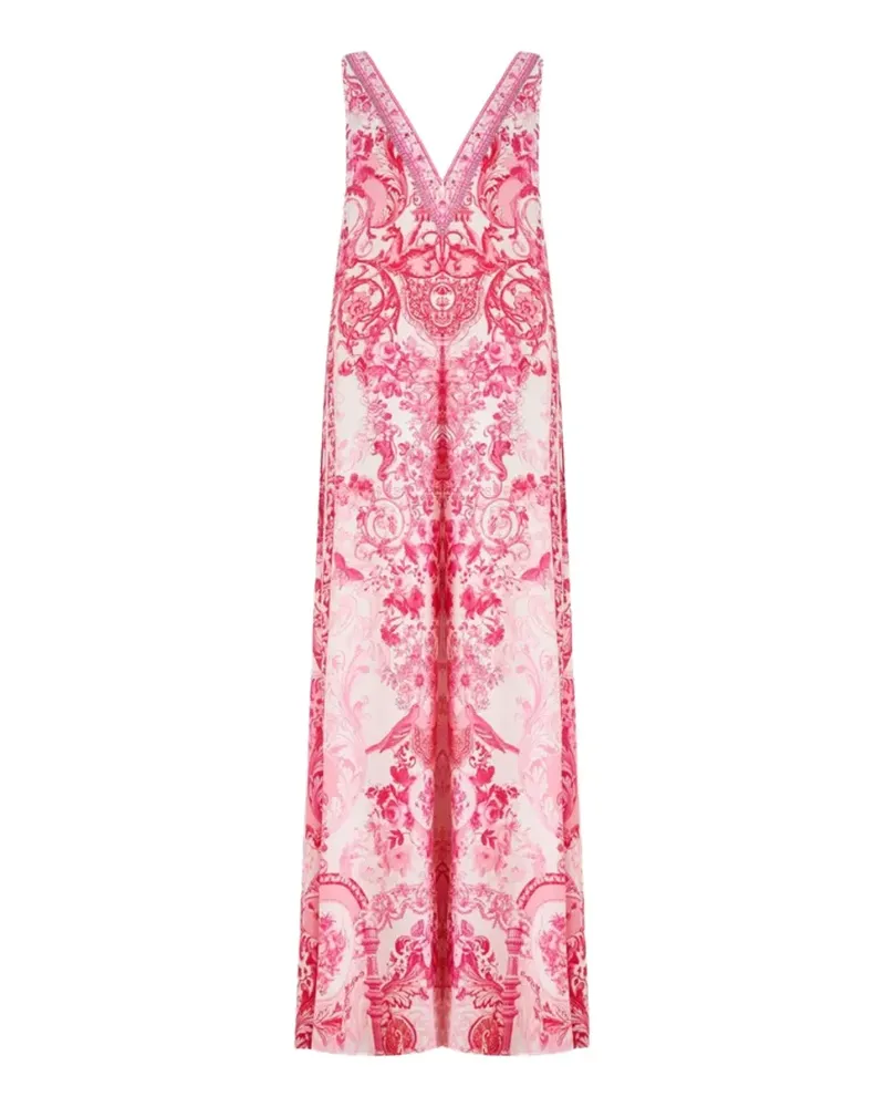 Camilla floral-print silk jumpsuit - Weiß Weiß
