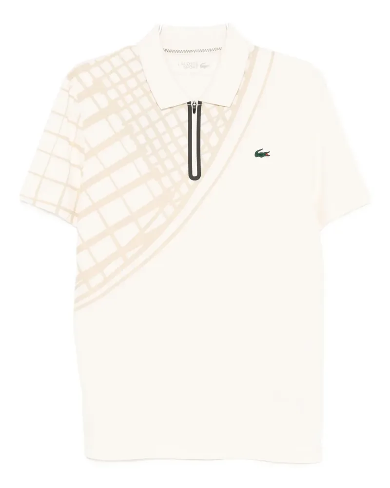 Lacoste Top mit Logo-Stickerei - Nude Nude