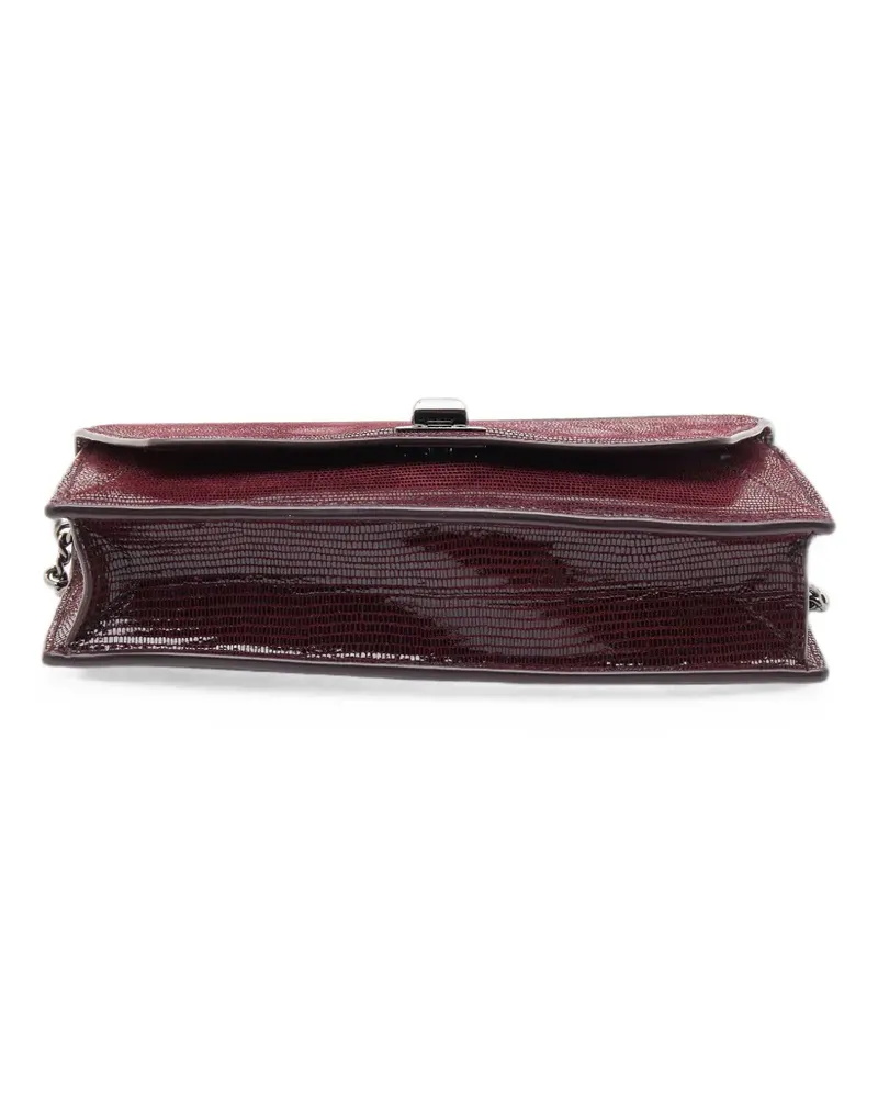 Akris Lizard-effect wallet on chain - Rot Rot