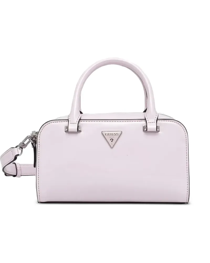 Guess Arnela patent-finish tote bag - Rosa Rosa
