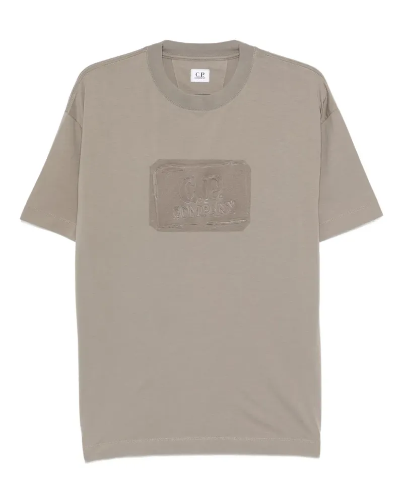 C.P. Company T-Shirt mit Logo-Prägung - Grau Grau