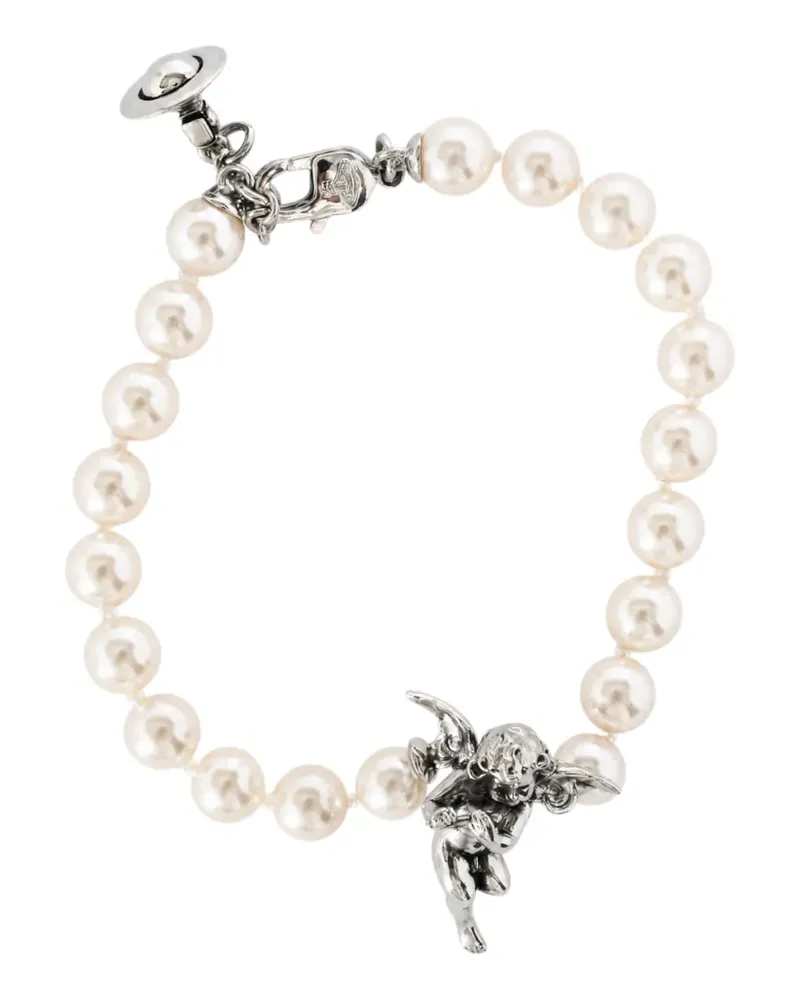 Vivienne Westwood Armband mit Cherub-Perle - Nude Nude
