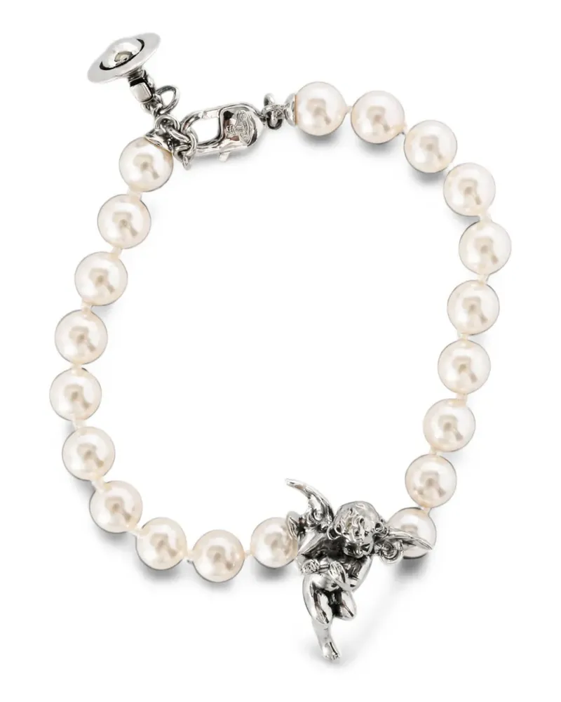 Vivienne Westwood Armband mit Cherub-Perle - Nude Nude