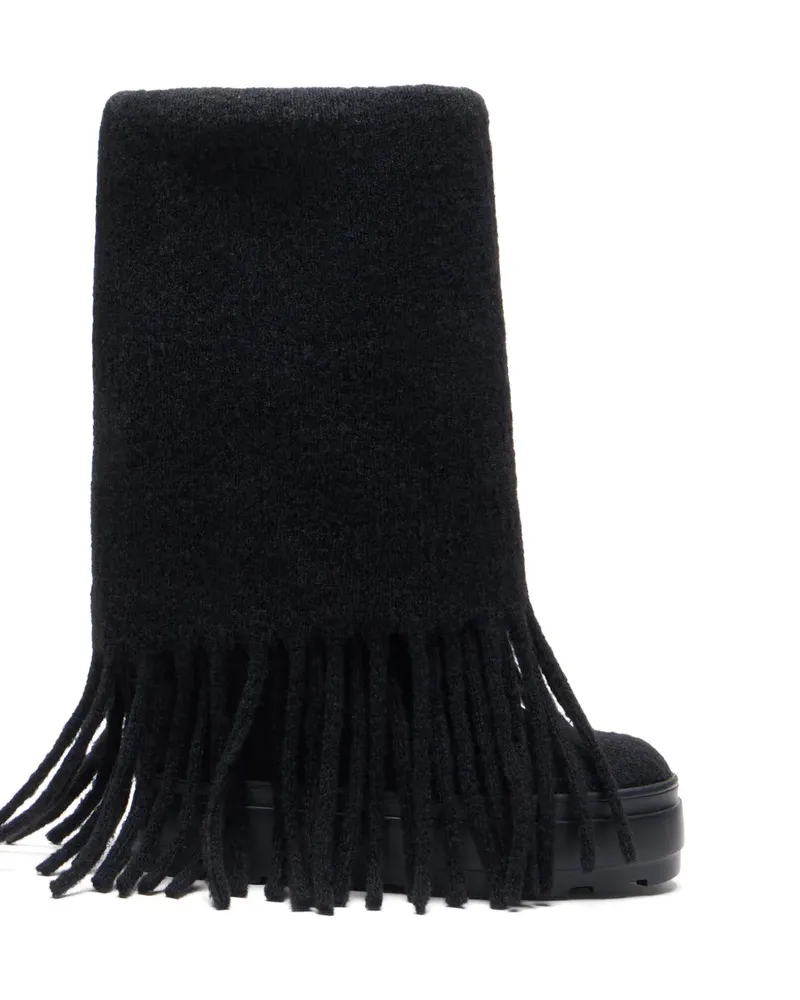 Casadei Dakota Stiefel mit Fransen - Schwarz Schwarz