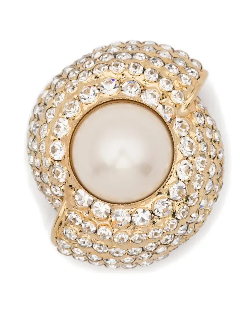 Rowen Rose embellished earrings - Gold Gold