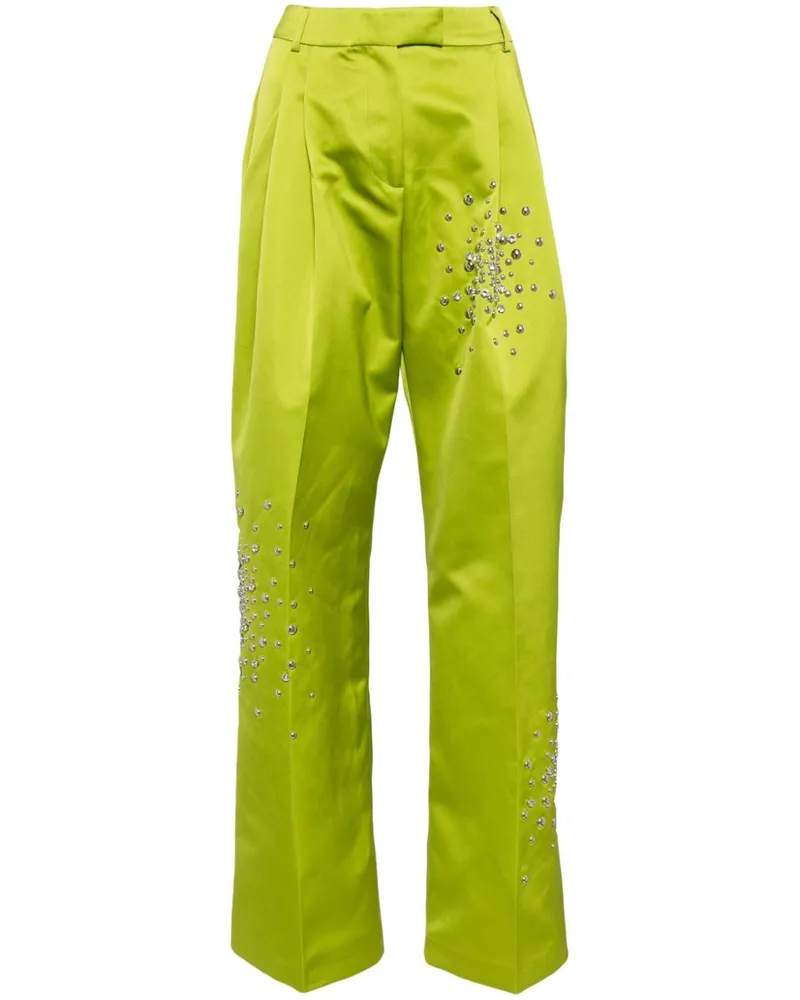 Des Phemmes Hose mit Strass - Grün Grün