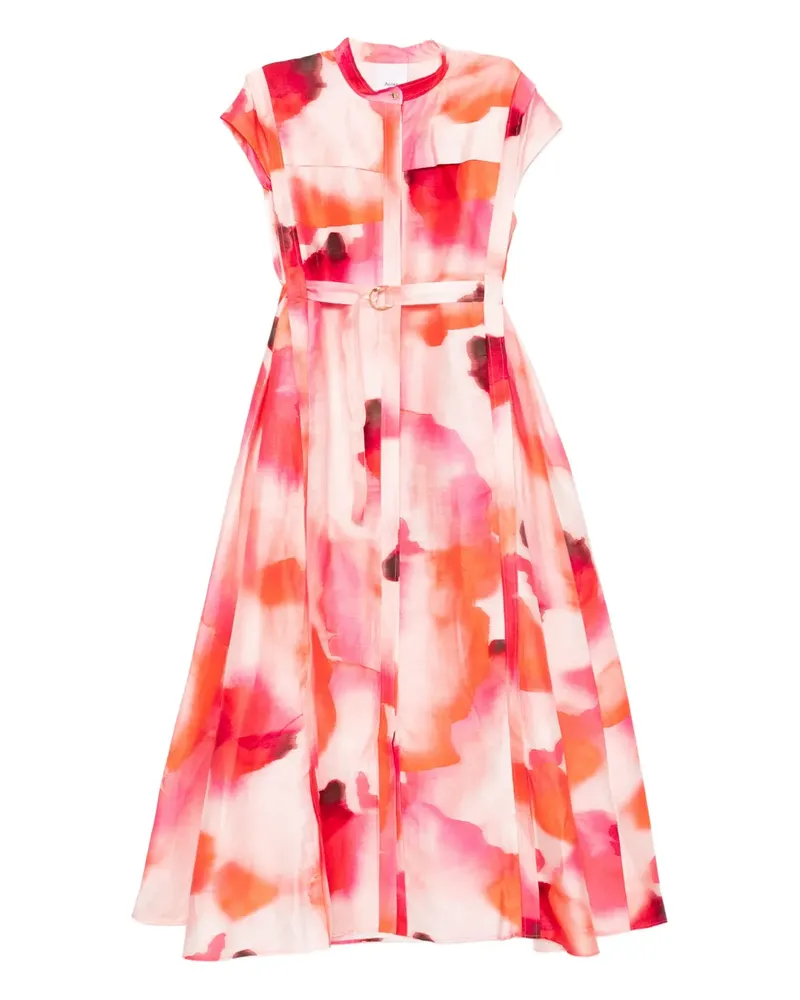 Acler Maxikleid mit asymmetrischem Saum - Rosa Rosa