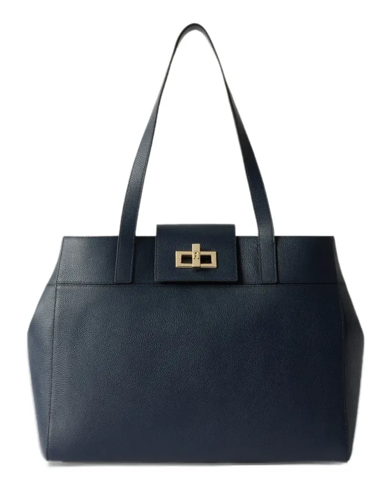 Furla Große Postina Handtasche - Blau Blau