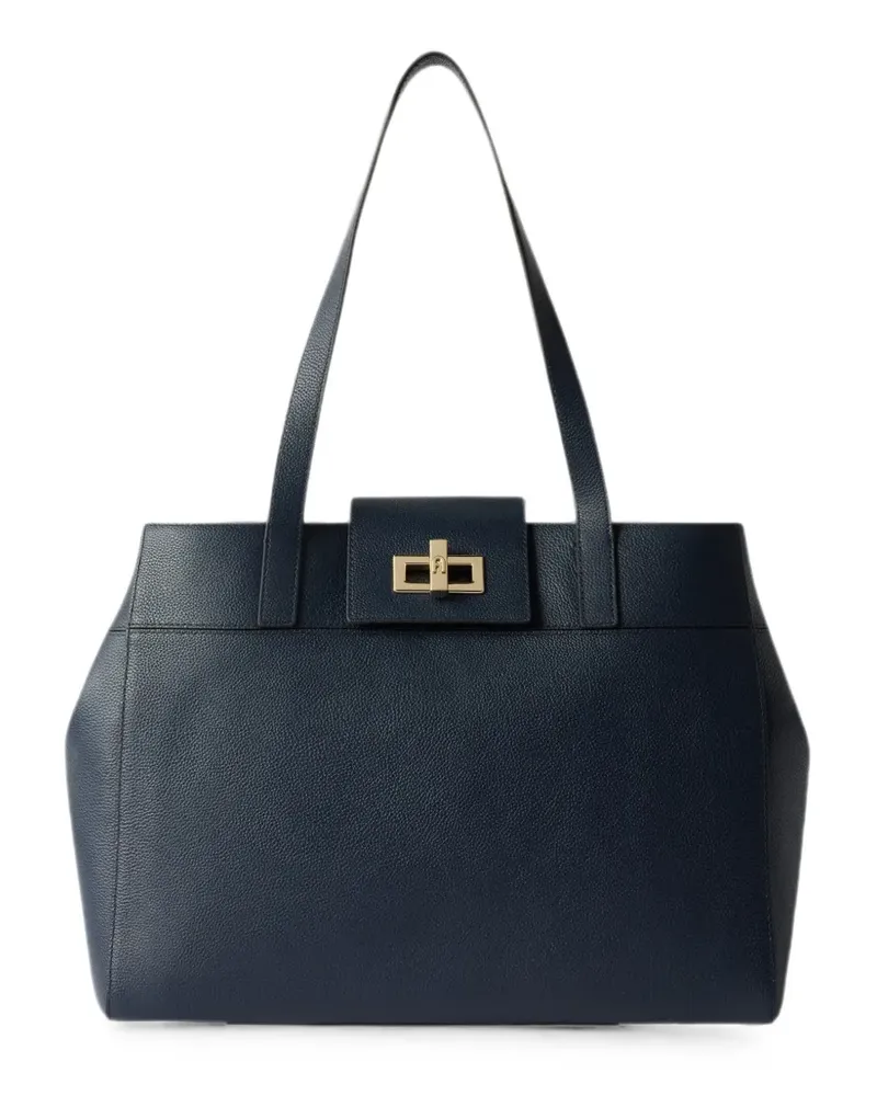 Furla Große Postina Handtasche - Blau Blau