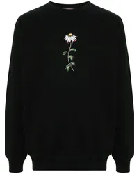 Margherita MACCAPANI Macca Sweatshirt mit Blumen-Print Schwarz