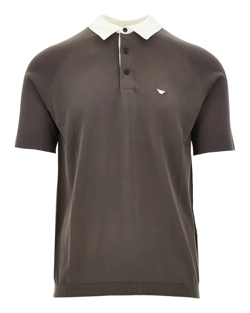 Emporio Armani mag collared polo shirt - Braun Braun