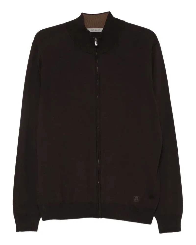 Corneliani Cardigan mit Reißverschluss - Braun Braun
