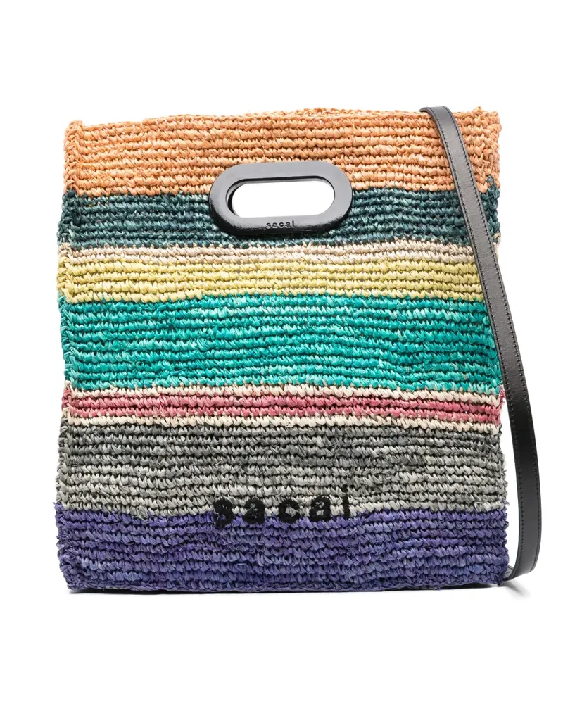 Sacai Mittelgroßer New Shopper Tote Bag - Grün Grün