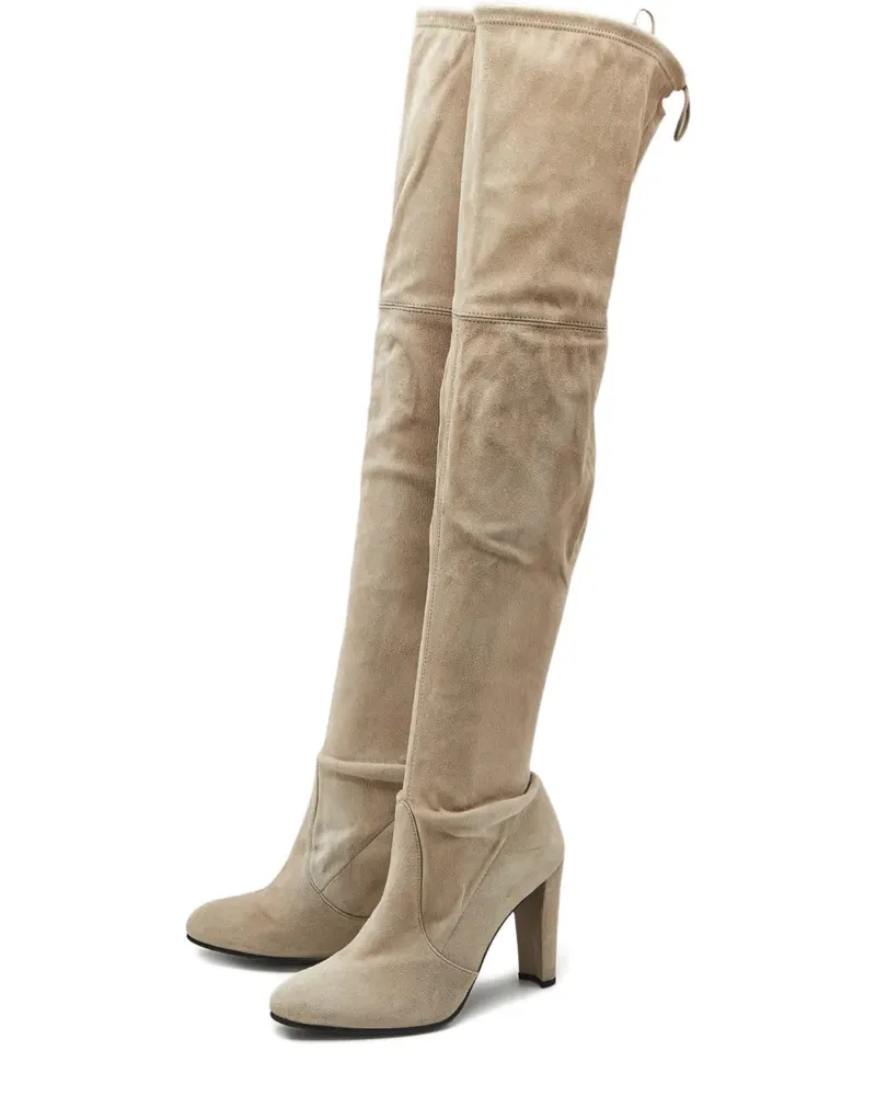 Stuart Weitzman Yuliana suede knee boots - Nude Nude