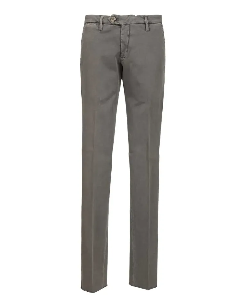 Al Duca D’Aosta 1902 drill-texture trousers - Grau Grau
