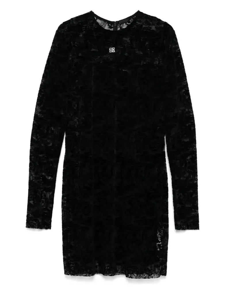 Givenchy Minikleid mit botanischem Motiv - Schwarz Schwarz
