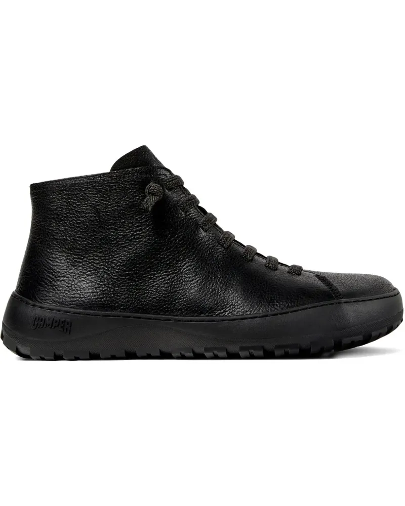 Camper Peu Serra Schnürstiefel mit Reißverschluss - Schwarz Schwarz
