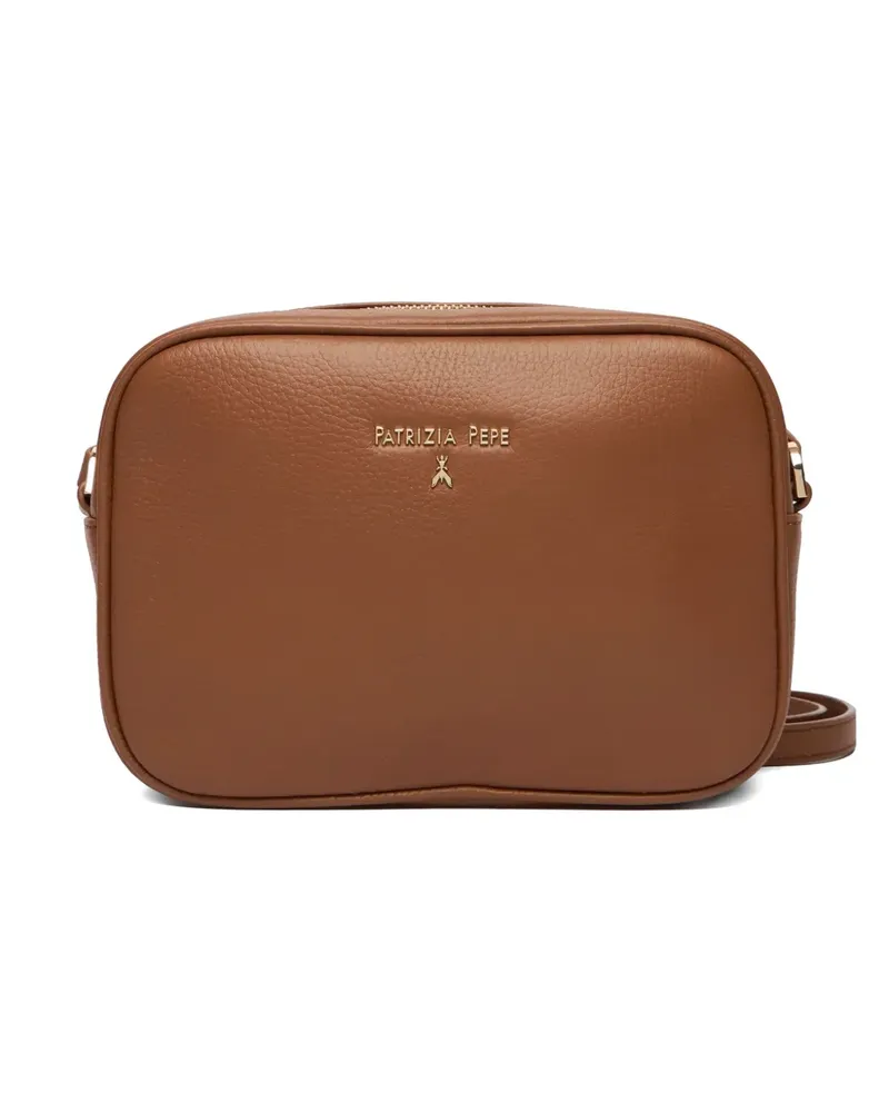 Patrizia Pepe logo-plaque cross body bag - Braun Braun