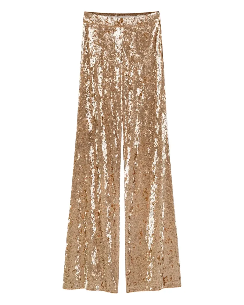 forte_forte Hose aus Samt - Gold Gold