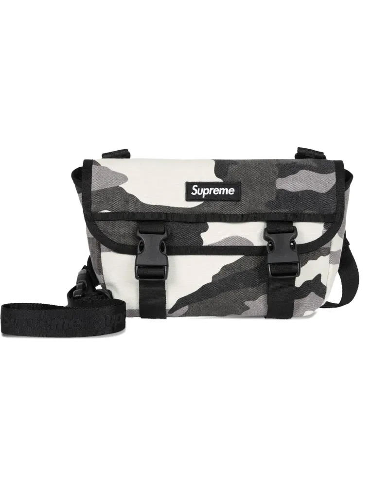 Supreme Being Mini Kuriertasche aus Canvas - Grau Grau
