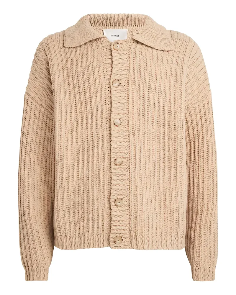 COMMAS Stadium "Beige" Cardigan in Fischerstrick - Nude Nude