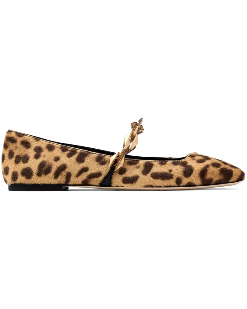 Jimmy Choo Diamond Tilda Ballerinas - Nude Nude