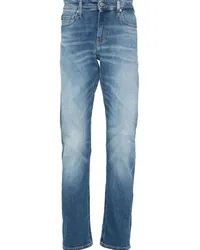 Calvin Klein Ausgeblichene Slim-Fit-Jeans Blau