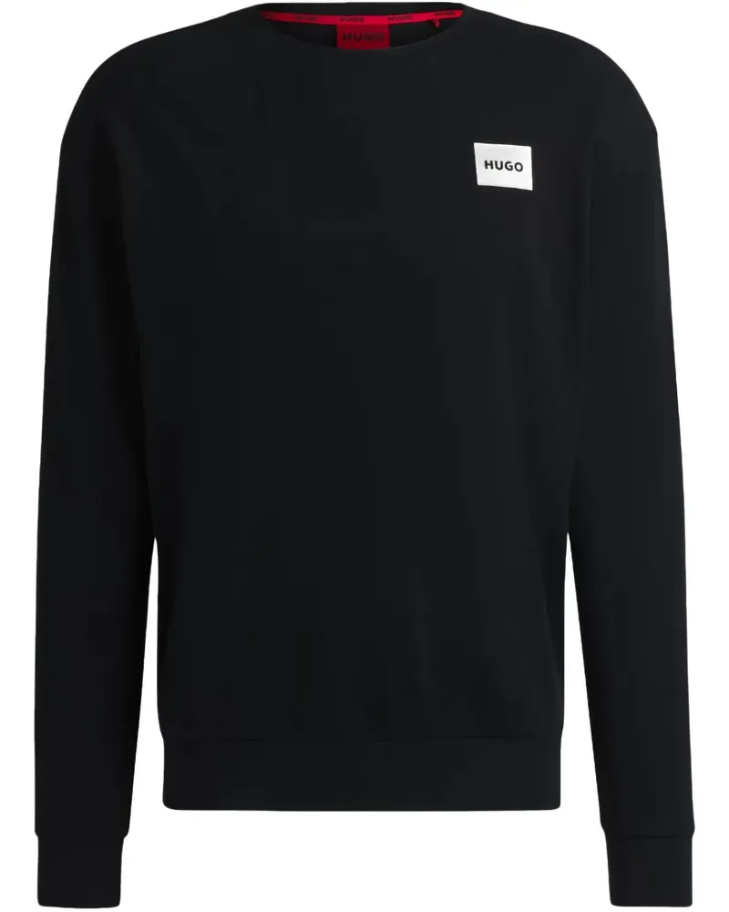 HUGO BOSS Sweatshirt mit Logo-Print - Schwarz Schwarz