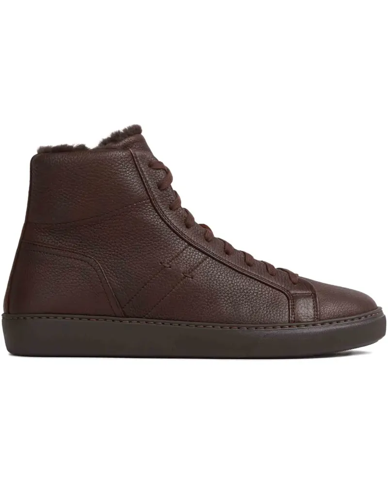 Henderson Boris High-Top-Sneakers - Braun Braun