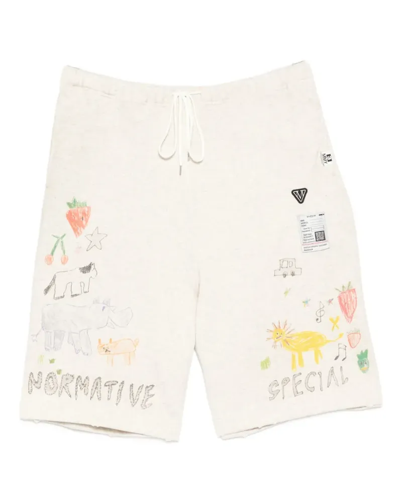 MIHARAYASUHIRO drawstring shorts - Nude Nude