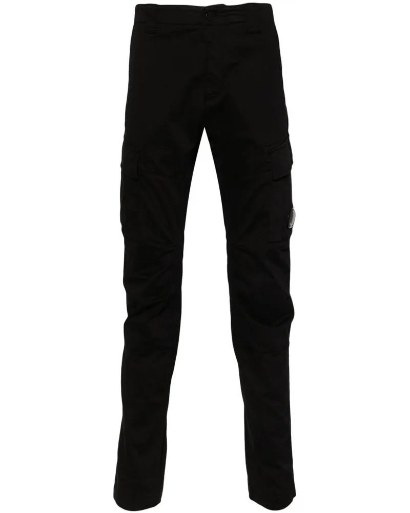 C.P. Company Cargohose mit Linsen-Detail - Schwarz Schwarz