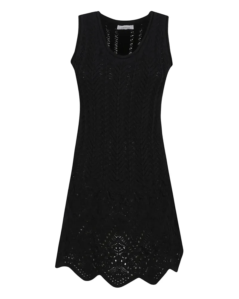 Paco Rabanne Gehäkeltes Kleid - Schwarz Schwarz