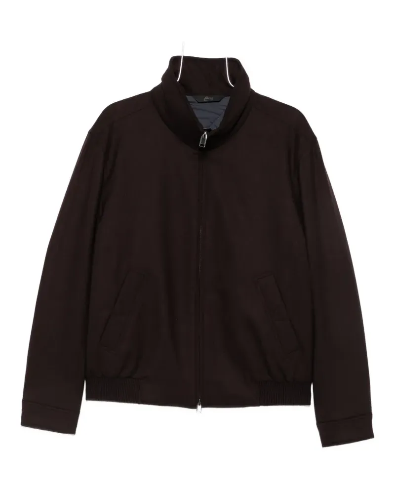 Brioni high-neck zip-up jacket - Rot Rot