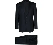 Einreihiger Anzug mit steigendem Revers - Blau