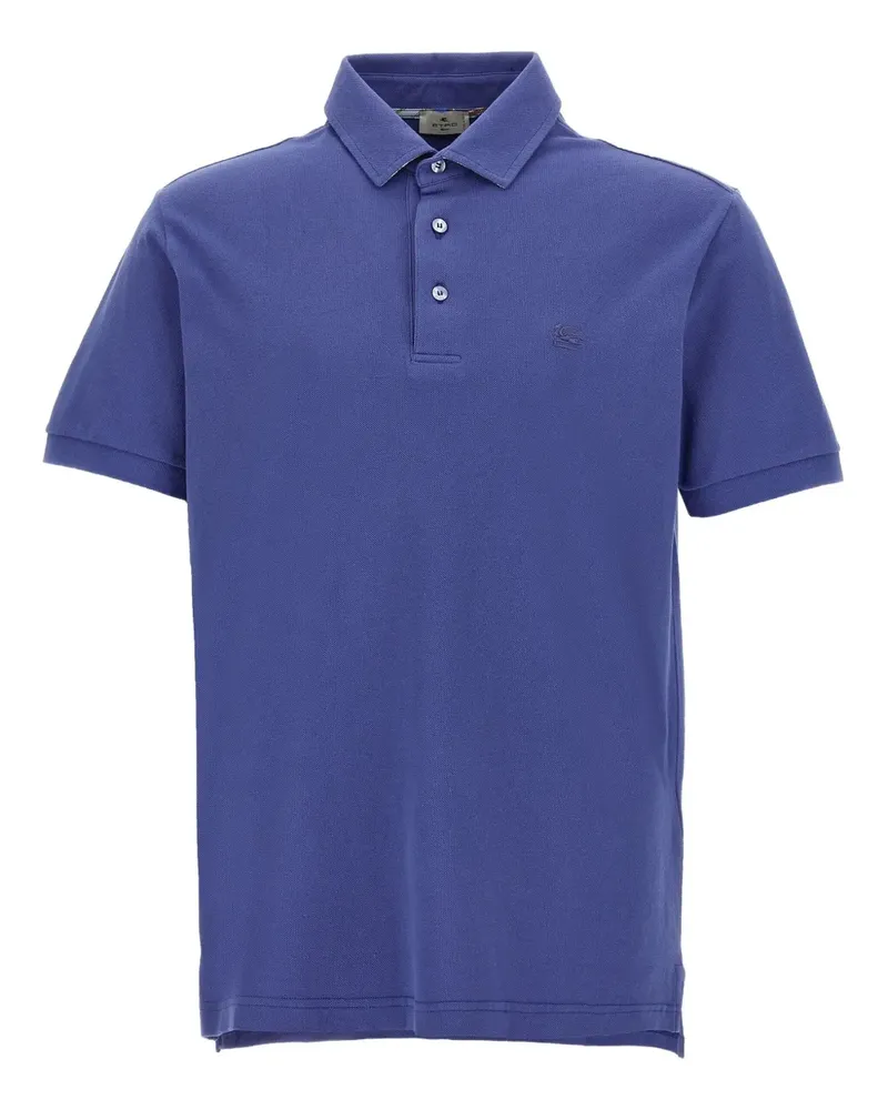 Etro Poloshirt mit Paisley-Print - Blau Blau
