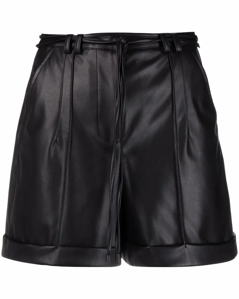 Patrizia Pepe Shorts mit sichtbaren Nähten - Schwarz Schwarz