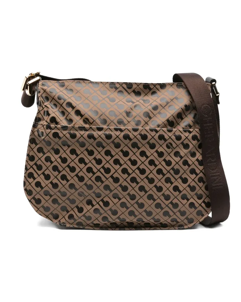 Gherardini Satchel-Tasche mit Monogrammmuster - Braun Braun
