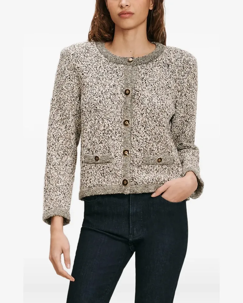 Veronica Beard Rexton Cardigan mit Knöpfen - Weiß Weiß