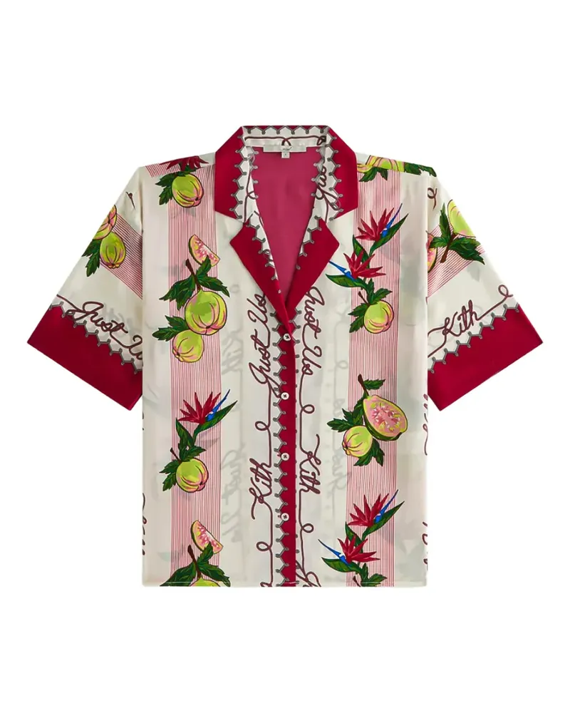 KITH Elena II Hemd mit Guaven-Print - Weiß Weiß