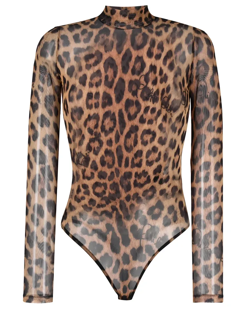 Philipp Plein Body mit Leoparden-Print - Braun Braun