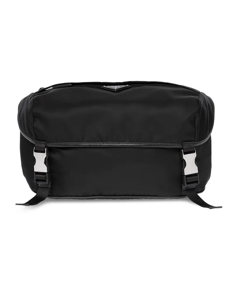 Prada Kuriertasche aus Re-Nylon - Schwarz Schwarz